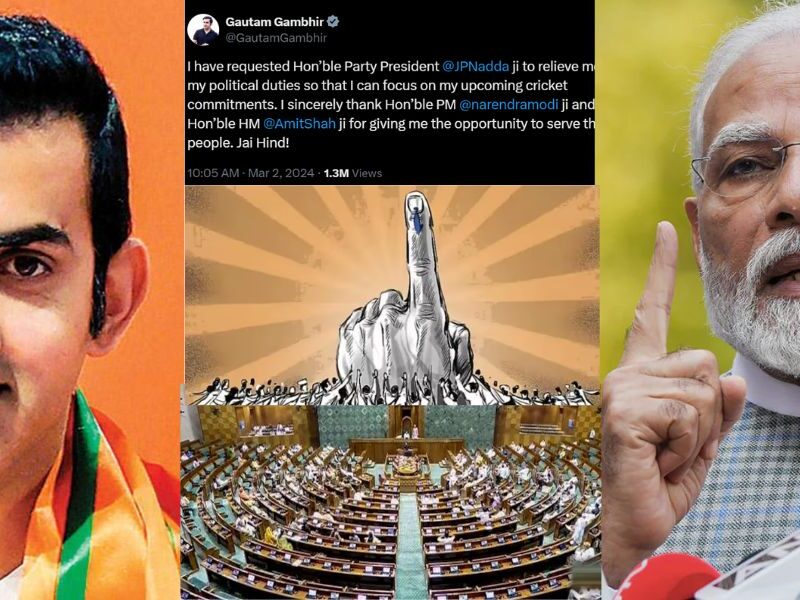 3 reasons why Gautam Gambhir left Modi's BJP just before the Lok Sabha elections