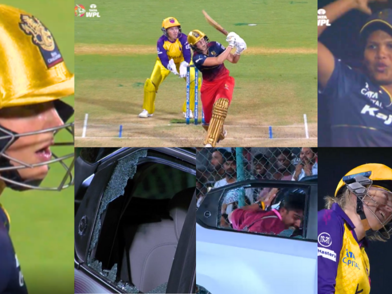 Ellyse Perry humongous six BROKE THE GLASS OF THE CAR watch hilarious reactions