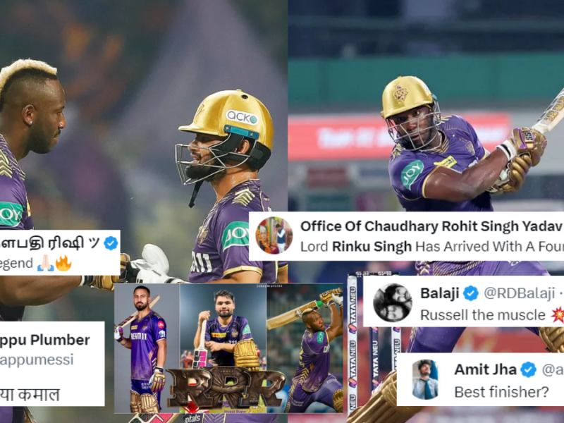 Rinku-Russell became the trouble-shooters for KKR fans praised them massively