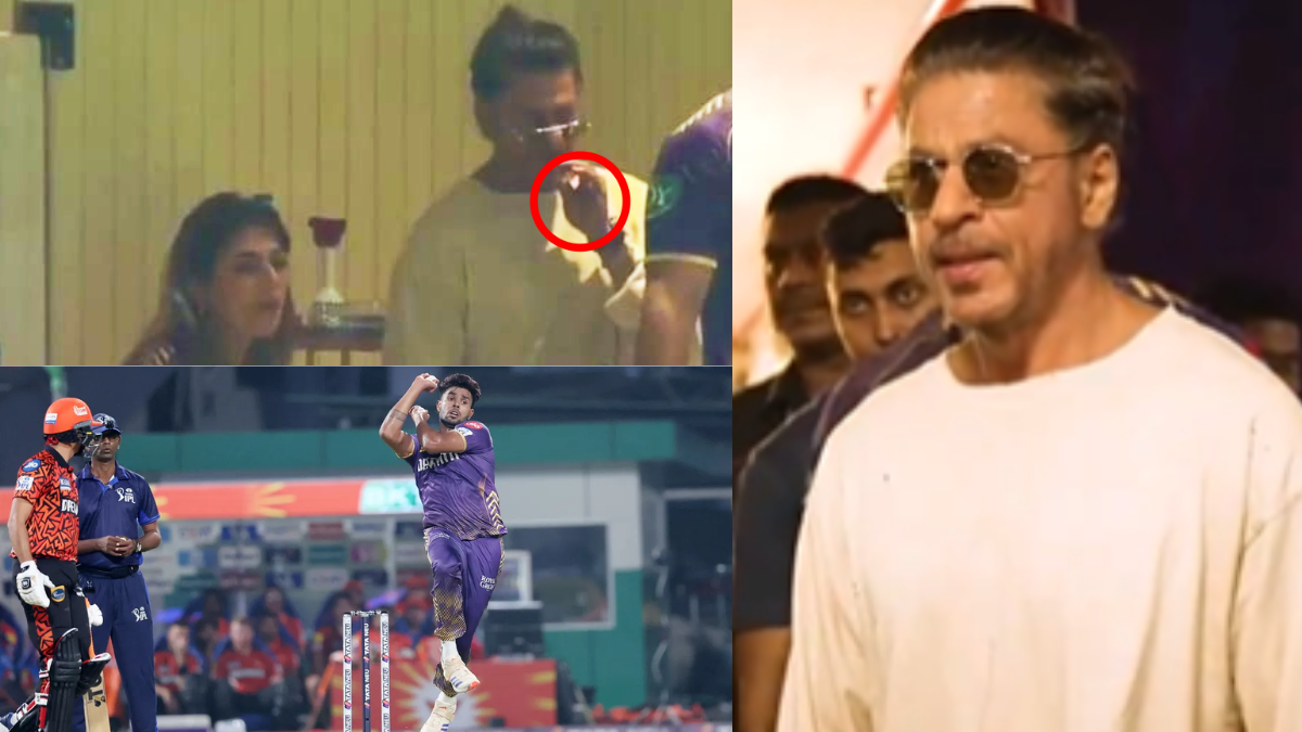 WATCH Shahrukh Khan doing this filthy stuff in KKR vs SRH match video went viral