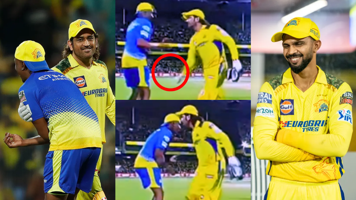 Ms dhoni was seen touching bravos private part hilarious video went viral
