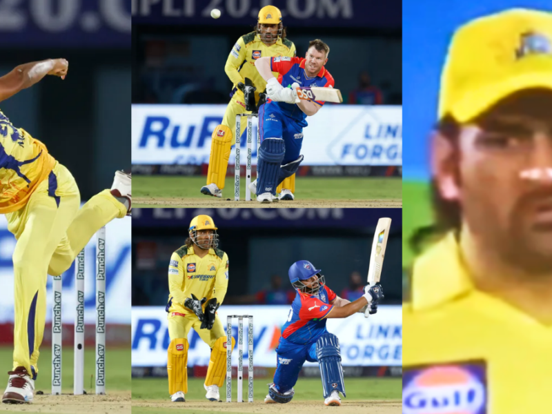 For the first time fear was seen on the face of Dhoni during Warner-Prithvi destructive batting