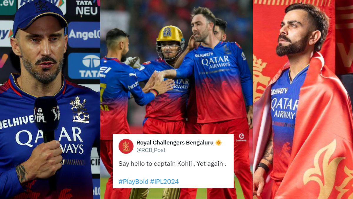 Virat Kohli becomes captain of RCB in place of Faf du Plessis Royal Challengers Bangalore's post went viral