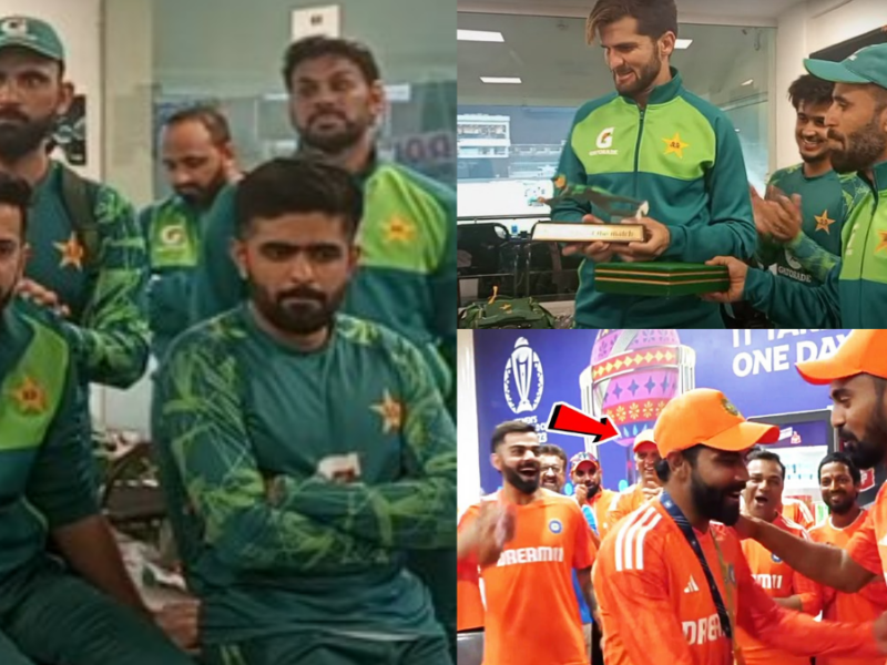watch pakistan team copying team india tradition