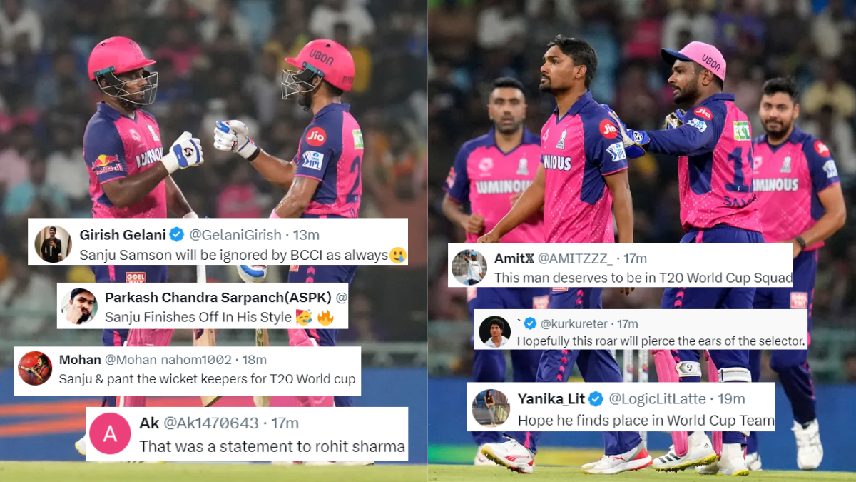 fans urged bcci to pick Sanju Samson in t20 world cup after his magnificant inning against lsg