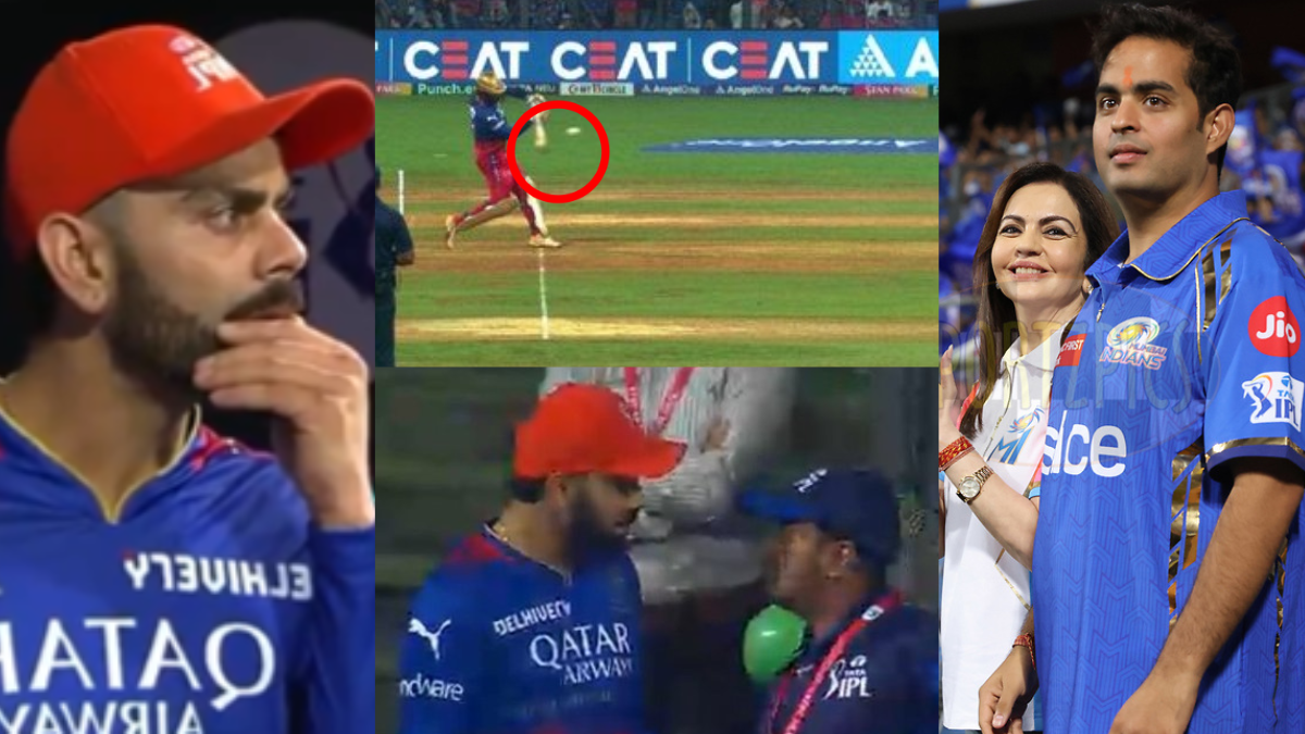 Virat Kohli accused mumbai indians of cheating heated argument with umpire over a no ball
