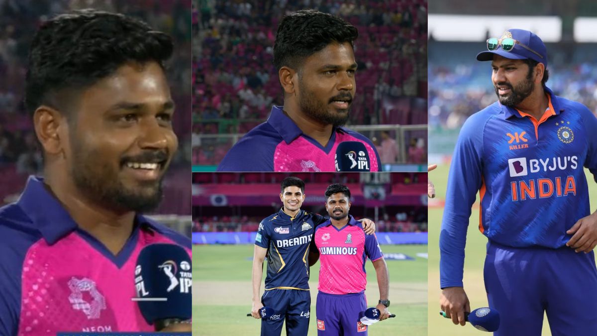 VIDEO: आउट सिलेबस आया सवाल, तो उड़े संजू सैमसन के तोते, टॉस के दौरान बन गया पोपट, रोहित शर्मा की दिलाई याद 1