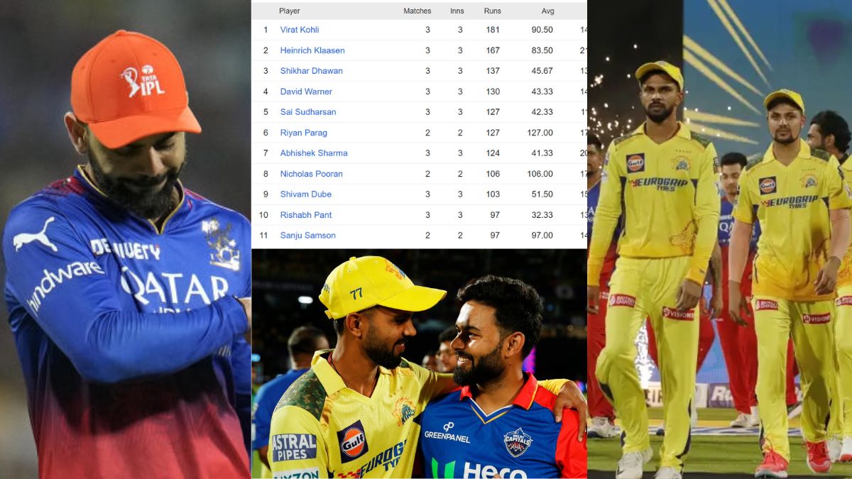 DC vs CSK मैच के बाद भी कोहली के सिर पर है ऑरेंज कैप, तो 2 करोड़ी खिलाड़ी ने पर्पल कैप में मारी बाजी, देखें टॉप-5 खिलाड़ियों की लिस्ट 1