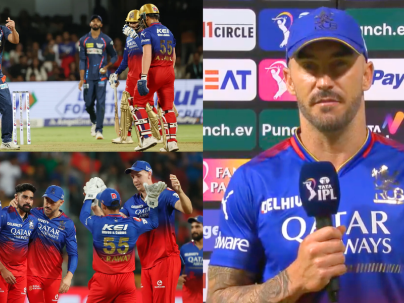 Du plessis got angry after RCB's defeat scolded these senior players including virat kohli