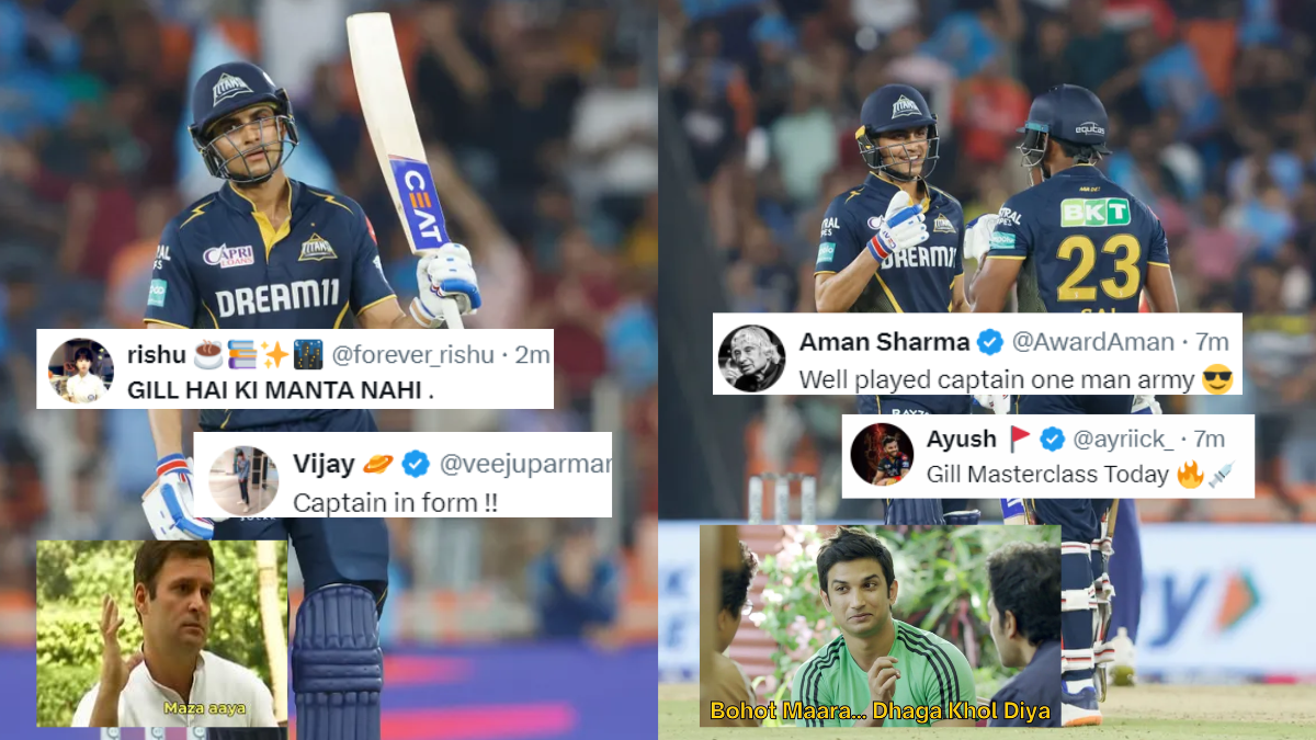 Fans hilarious reactions after Shubman Gill created a storm against Punjab Kings