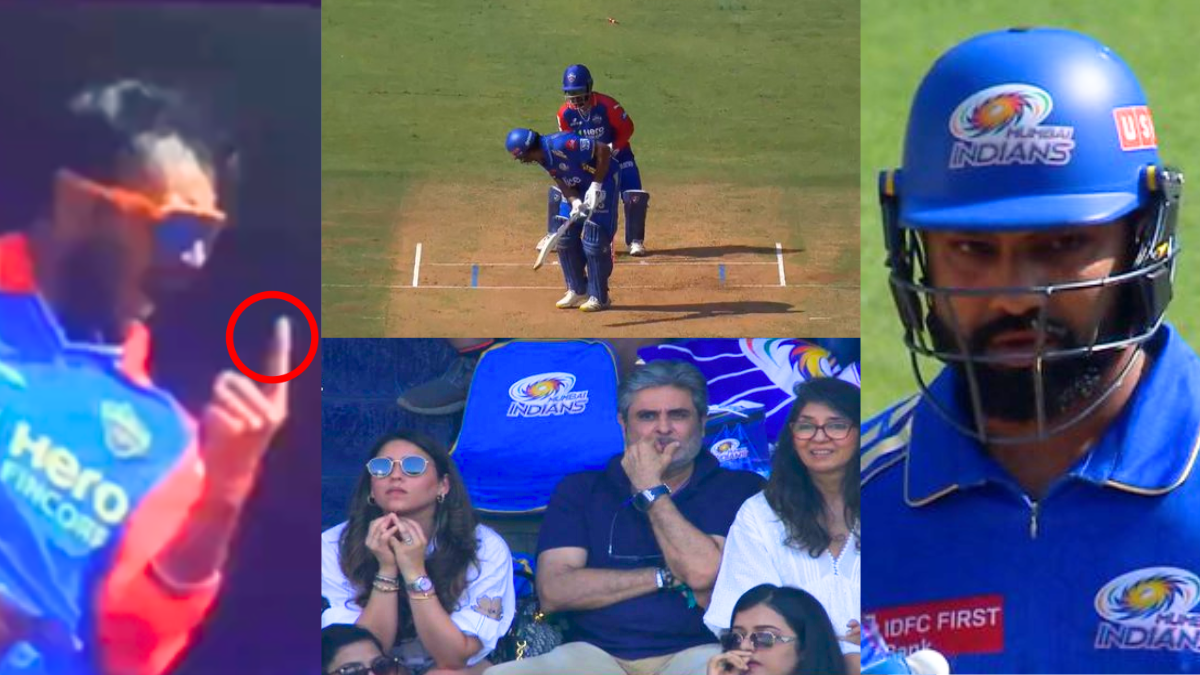 watch axar patel heated sent off to rohit sharma ritika sajdeh reaction getting viral