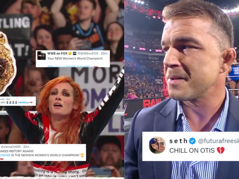 WWE Raw: चेड गेबल के बुरे बर्ताव और नई वीमेंस वर्ल्ड चैंपियन मिलने के बाद ट्विटर पर आया प्रतिक्रियाओं का सैलाब 2