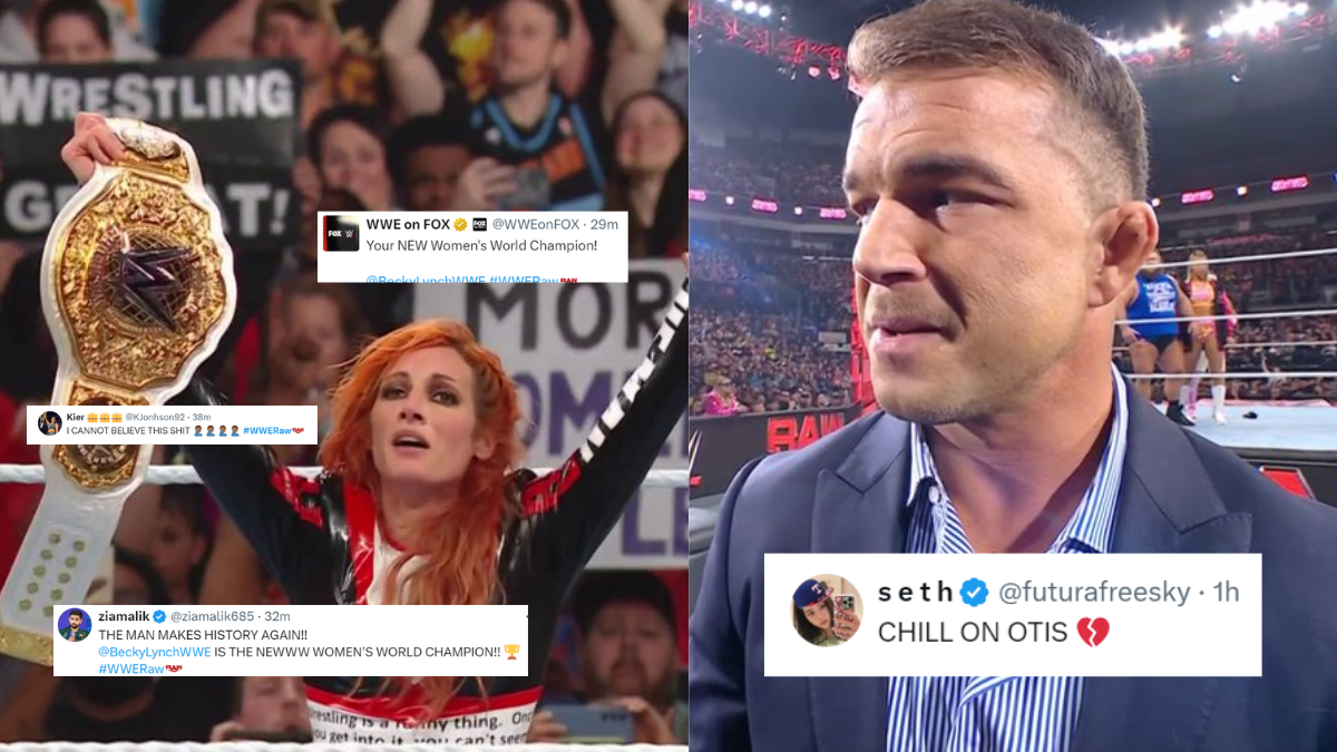 WWE Raw: चेड गेबल के बुरे बर्ताव और नई वीमेंस वर्ल्ड चैंपियन मिलने के बाद ट्विटर पर आया प्रतिक्रियाओं का सैलाब 1