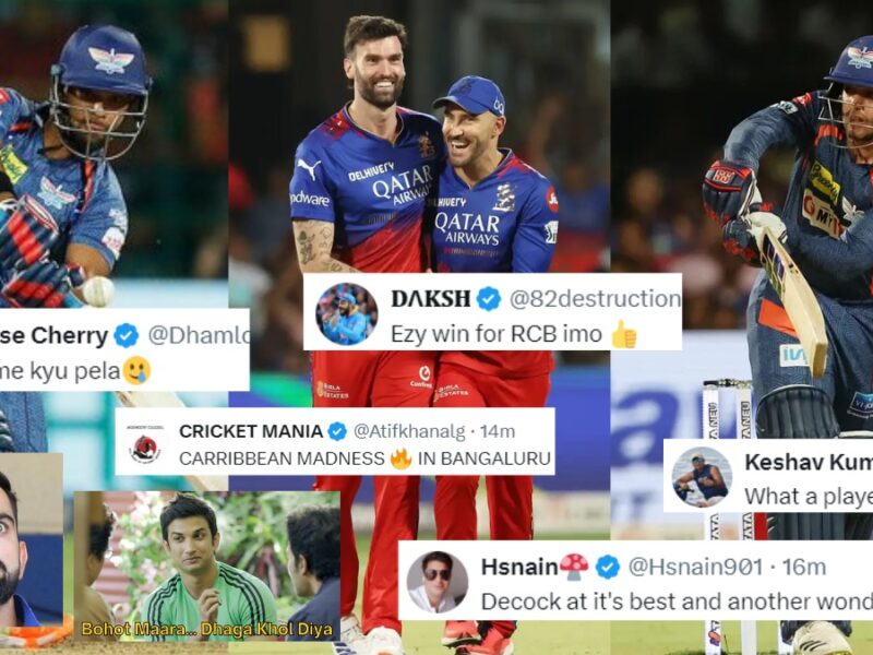 After de Kock-Puran's attack, RCB bowlers counterattacked, fan war started on social media