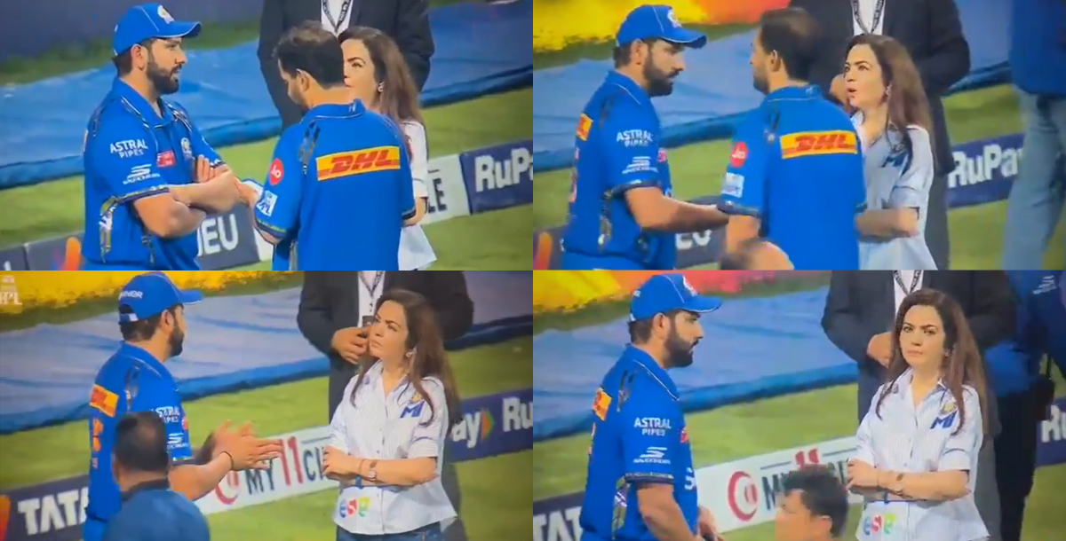 VIDEO: IPL 2025 में भी मुंबई इंडियंस से खेलने के लिए रोहित को मनाती दिखी नीता अंबानी, रोहित ने साफ़-साफ़ मालिकन को दे दिया ये जवाब 1