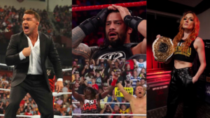 WWE Raw रिजल्ट्स LIVE, 20 मई 2024: 150 किलों के Superstar को चेड गेबल ने थप्पड़ लगाकर की बेइज्जती, Roman Reigns के भाई को सेमीफाइनल मैच में मिली हार  50