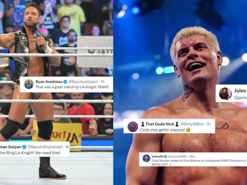 SmackDown: अनडिस्प्यूटेड WWE चैंपियन को उनके प्रतिद्वंदी ने जड़ा थप्पड़ और मेगा स्टार एलए नाइट ने किंग ऑफ द टूर्नामेंट को लेकर भरी हुंकार, ट्विटर पर आया प्रतिक्रियाओं का सैलाब 2