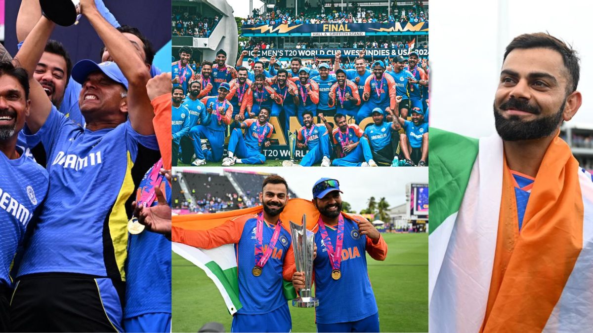 VIDEO: Dravid roared, entire team India including Kohli-Hardik cried bitterly, then Rohit-Virat won the heart of this person by giving him the trophy.