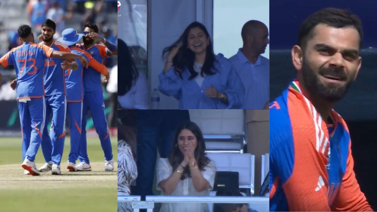 VIDEO: इधर भारत ने पाकिस्तान को पटका, उधर झूमी रितिका-अनुष्का, तो मारे ख़ुशी के कोहली ने अपने बड़े भाई को दी जादू की झप्पी 1