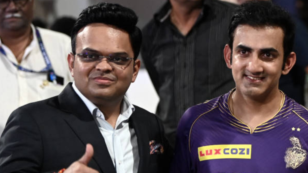 Gautam Gambhir with Jay Shah