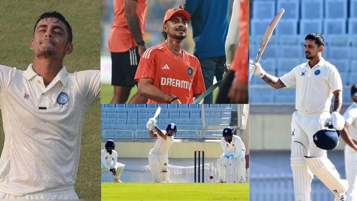 Ishan Kishan scored a stormy double century in Ranji, created a new record by hitting 21 fours-14 sixes.