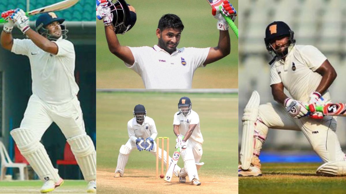 '6,6,6,6,6,6,6,6,6..' Rishabh Pant's storm came in Ranji, made Test T10, scored a triple century with 204 runs in just 51 balls.