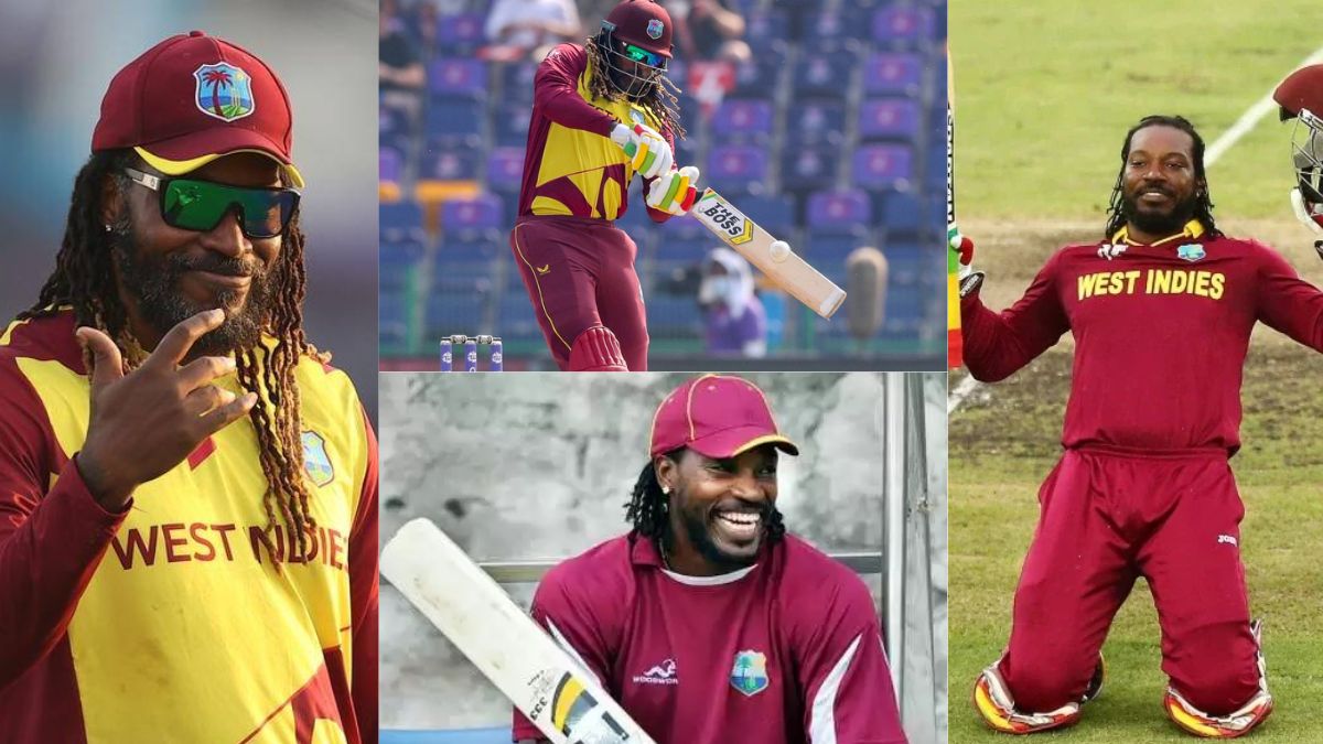 6,6,6,6,4,4,4,4.....Chris Gayle created terror, thrashed the bowlers and scored a triple century of 317 runs.