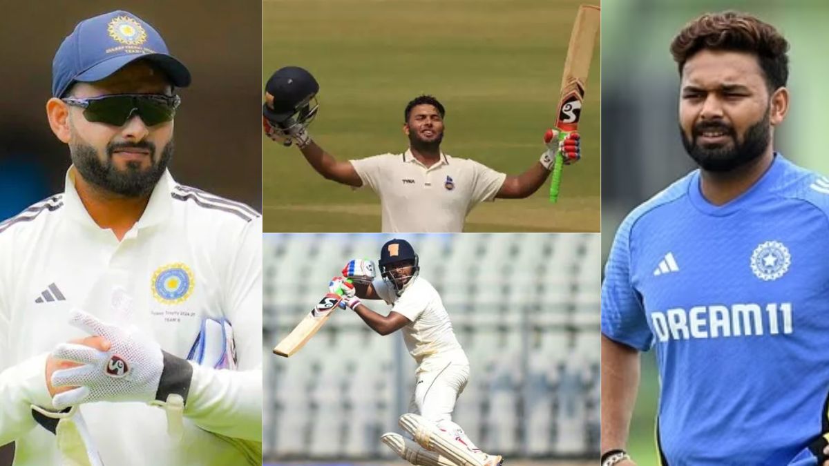 6,6,6,6,6,6... Rishabh Pant showed his fierce form in Ranji, created history and played a stormy inning of 308 runs for Delhi.