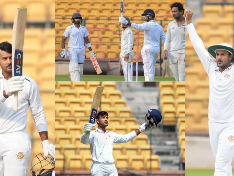 6,6,6,6,6,6,6..... Mayank Agarwal created havoc in Ranji, hit a triple century of 304 runs, hit 28 fours and 4 sixes.