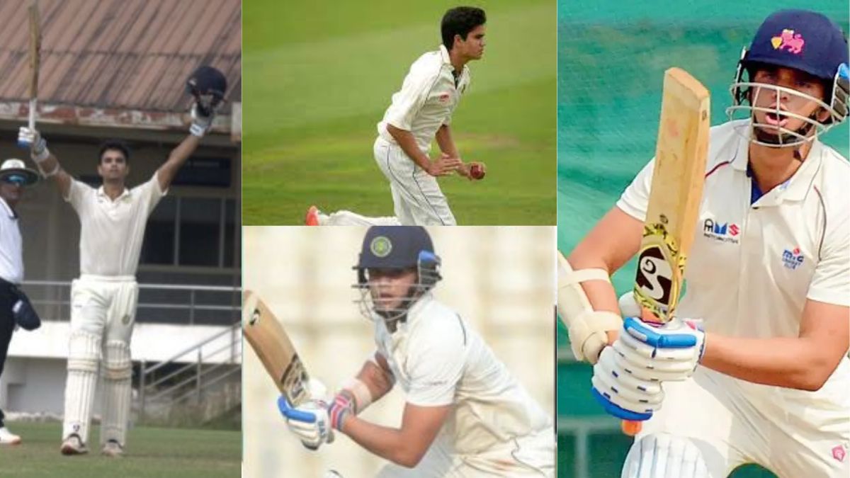 6,6,6,6,6,4,4,4..... Arjun Tendulkar's bat thundered in Ranji, smashed the bowlers in Ranji and scored a historic century.