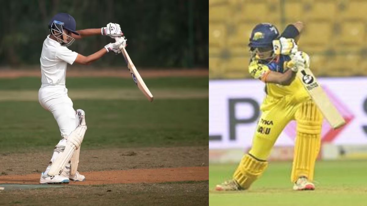 6,6,6,6,6,6,4,4.... After elder son Samit, younger son Anvay Dravid also created havoc, scored so many runs playing 141 balls.