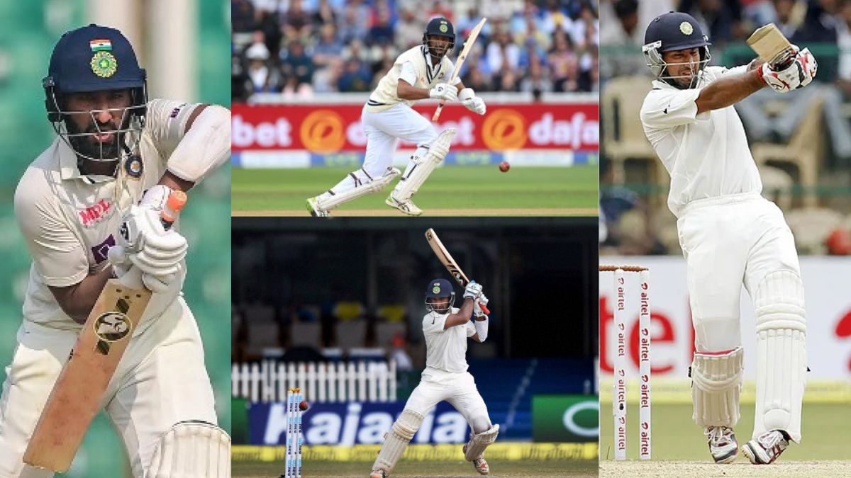 6,6,6,4,4,4,4... Cheteshwar Pujara wreaked havoc, scored 352 runs single-handedly, thrashed the bowlers.