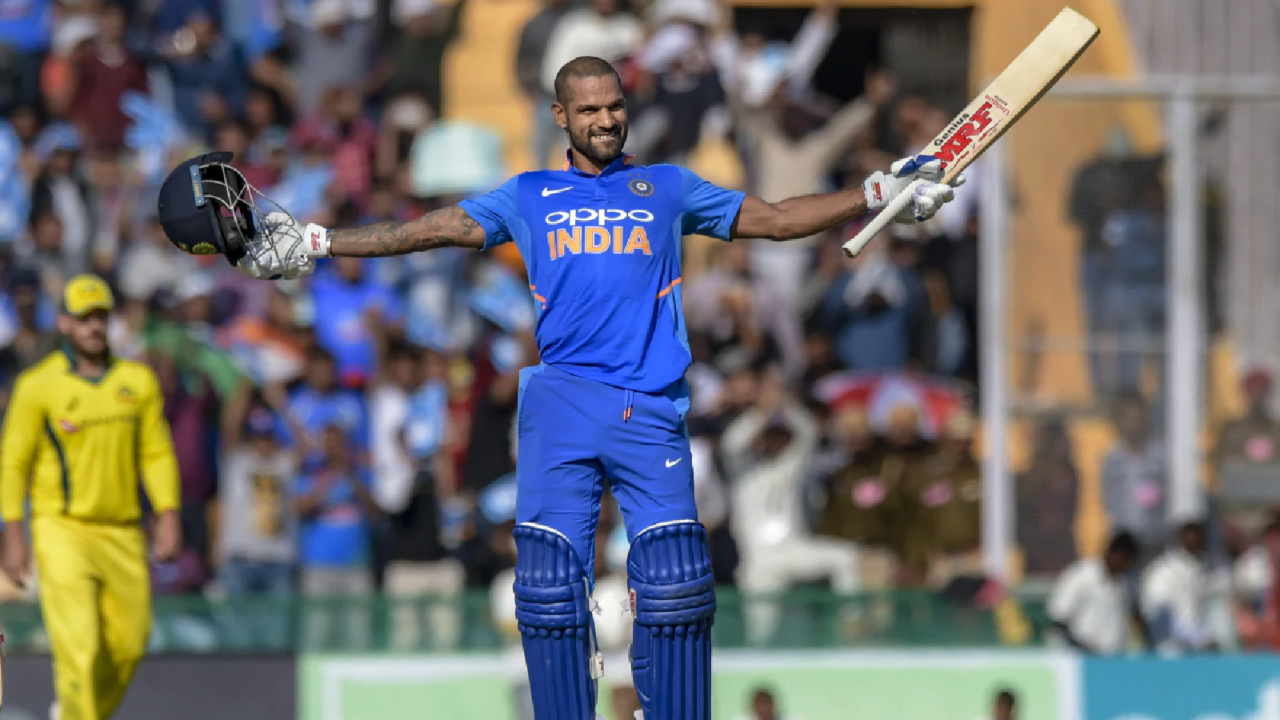 Most Hundreds in Champions Trophy: Shikhar Dhawan