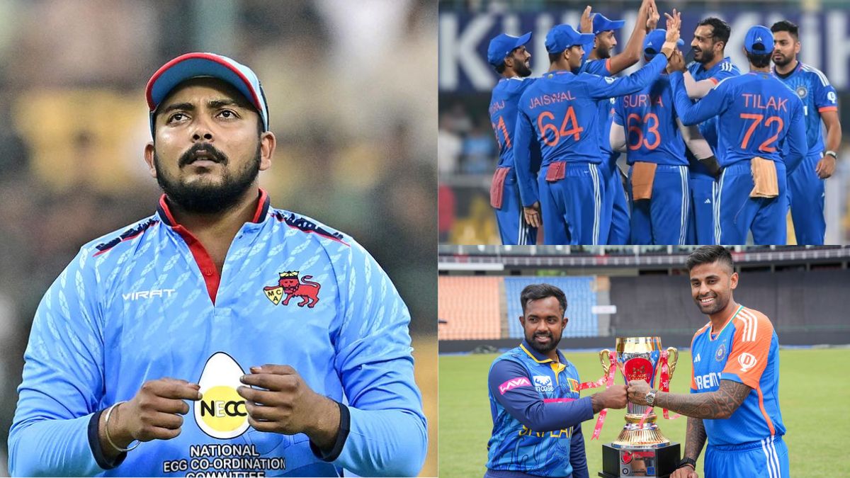 India's 15-member team fixed for 3rd T20 against Sri Lanka! Debut of 3 IPL stars, Prithvi Shaw returns