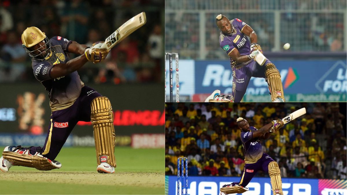 6,6,6,6,6,6,6... A stormy century in 42 balls, Andre Russell created panic with 3 fours and 11 sixes.