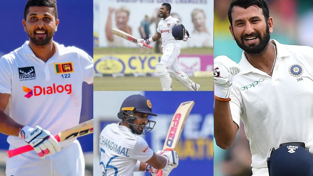 6,6,6,6,6,6….. 33 fours, 9 sixes, Cheteshwar Pujara's spirit came on Dinesh Chandimal, he scored a total of 354 runs while playing a long innings