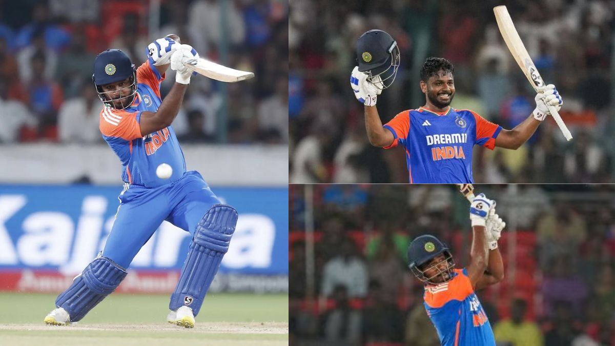 6,6,6,6,6...... 12 fours, 7 sixes, Sanju Samson destroyed the bowlers, scored 119 runs on 63 balls.