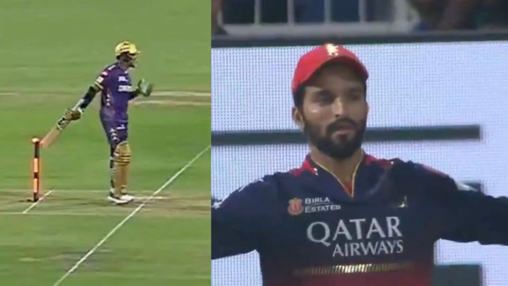 There was a scam in the KKR vs RCB match, KKR's senior player cheated and fooled the umpire like this!