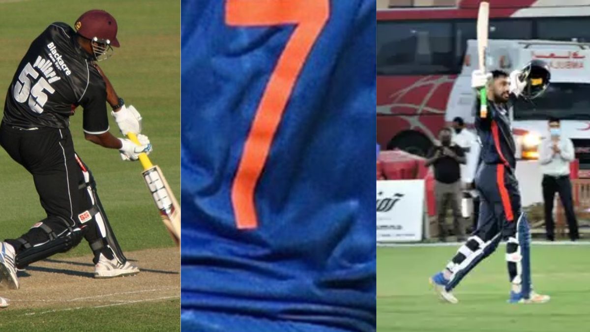 6,6,6,6,6,6,6..', havoc created by the cricketer wearing jersey number 7, he destroyed the bowlers with 7 sixes, scored 171 runs in just 17 balls