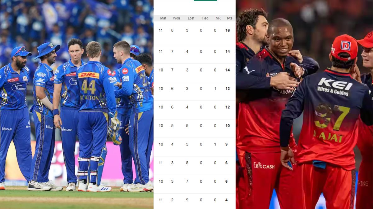 IPL 2025 POINTS TABLE