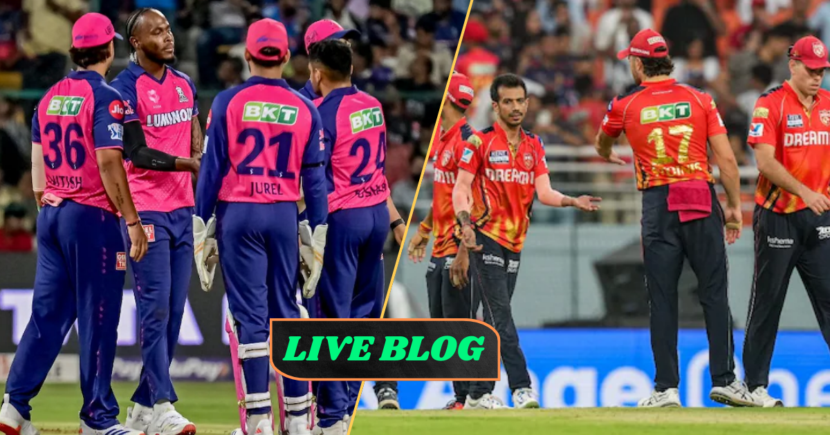 RR vs PBKS LIVE BLOG