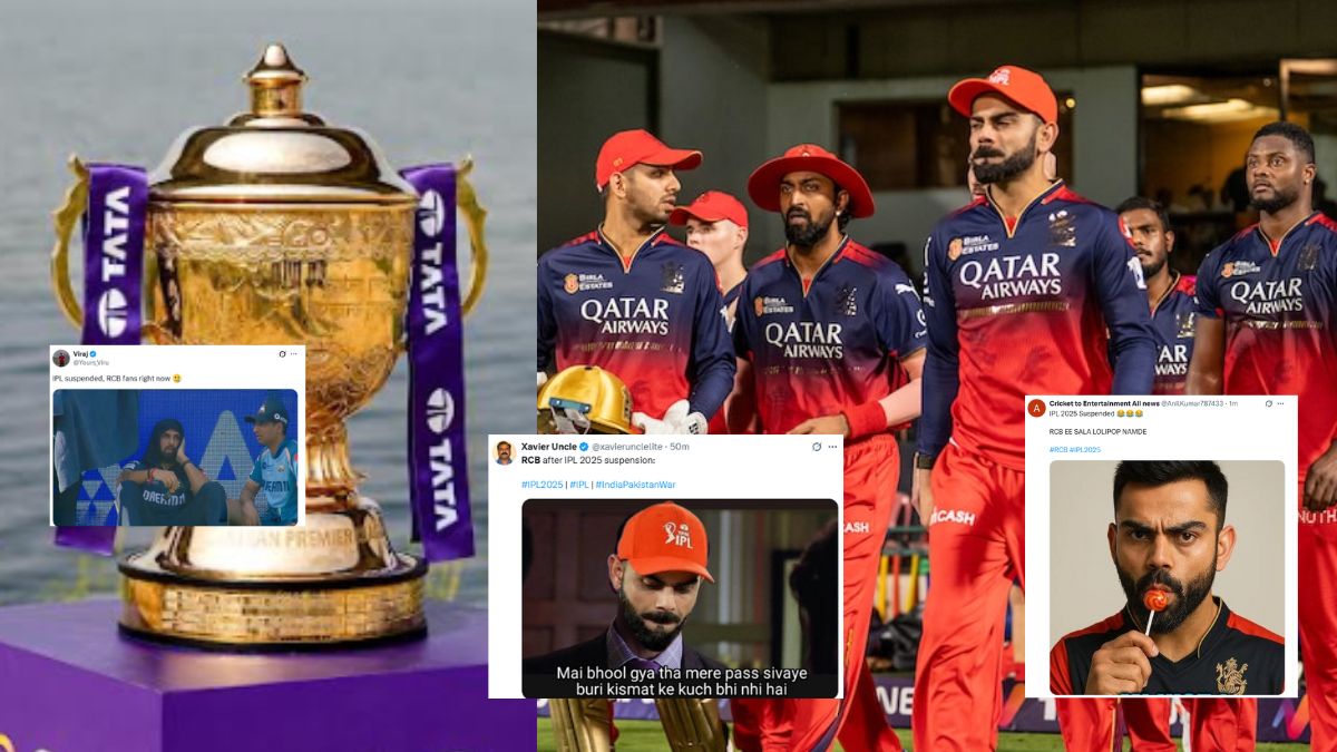 'They got a lollipop again....' When IPL 2025 was suspended, there was a flood of memes on X, people trolled RCB