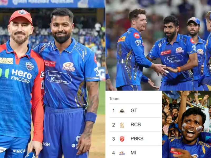 IPL 2025 POINTS TABLE: Mumbai got a big blow as soon as they reached the playoffs, due to this they will not get a place in the top 2