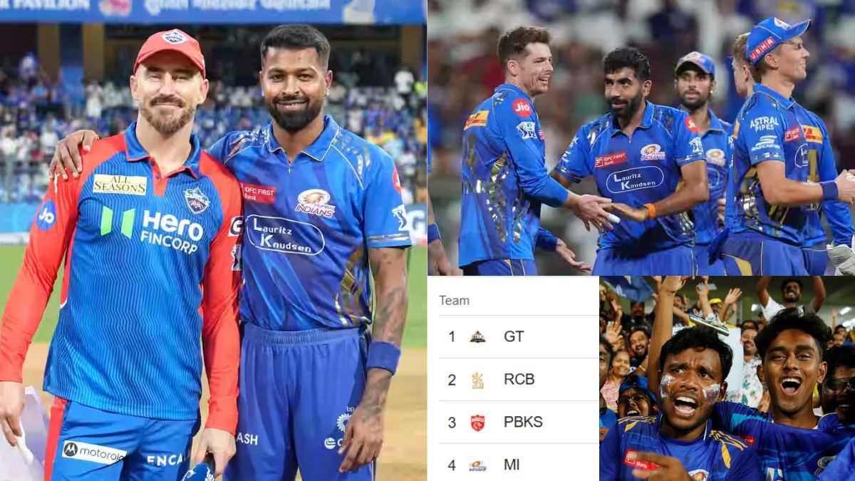 IPL 2025 POINTS TABLE: Mumbai got a big blow as soon as they reached the playoffs, due to this they will not get a place in the top 2