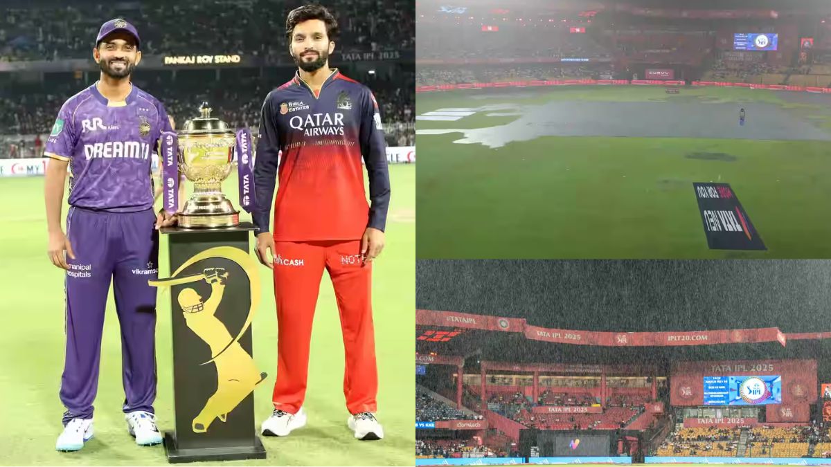 RCB vs KKR MATCH HIGHLIGHTS: Bangalore-Kolkata's dream of reaching the playoffs shattered, rain became the villain