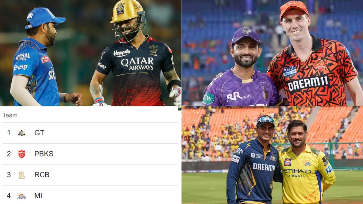 IPL 2025 POINTS TABLE: Gujarat team lost in Super Sunday, while RCB-MI reached close to the trophy, the battle of Top 2 became exciting