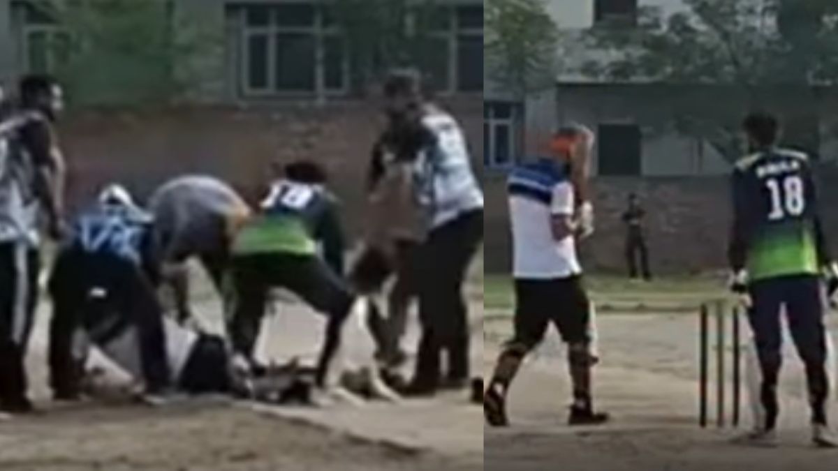 Shocking news from the cricket world, Punjab player dies on the spot after hitting a six, video goes viral