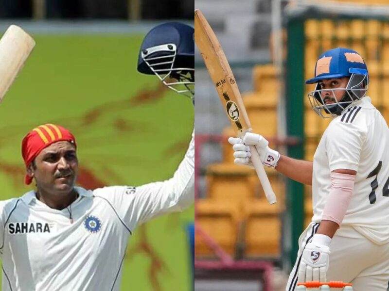 6,6,6,6,4,4..’, Prithvi Shaw में घुसी सहवाग की आत्मा, बल्ले से गेंदबाजों की जमकर पीटा, 383 मिनट में जड़ा तिहरा शतक