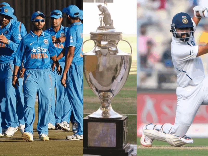 Ajinkya Rahane's bat roared in Ranji, played a stormy inning of 265 runs while defeating the bowlers.