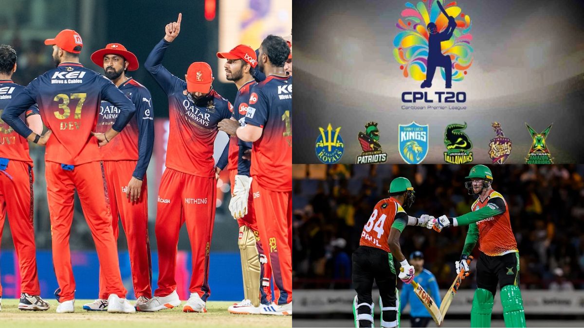 6,6,6,6,6,6..... RCB के गेंदबाज ने CPL में बल्ले से मचाया कोहराम, 34 गेंद पर ठोके 73 रन, उड़ाए 7 गगनचुंबी छक्के 1